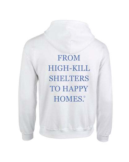 Wiley's Wish Zip Up Hooded Sweatshirt | White