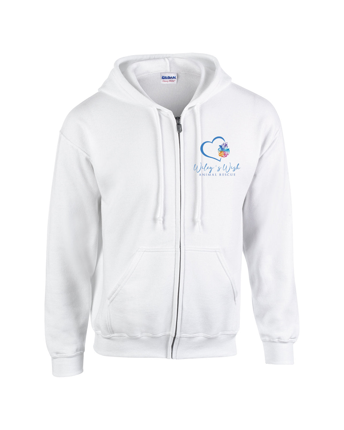 Wiley's Wish Zip Up Hooded Sweatshirt | White