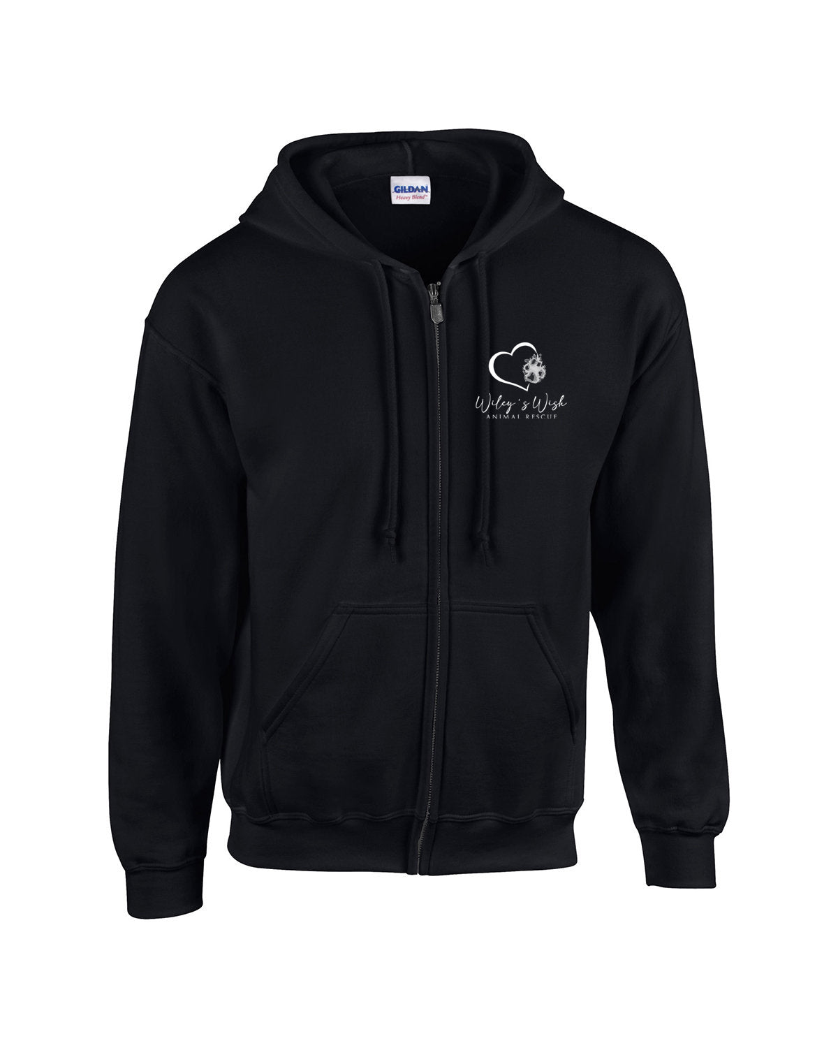 Wiley's Wish Zip Up Hooded Sweatshirt | Black
