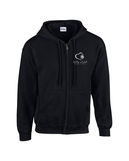Wiley's Wish Zip Up Hooded Sweatshirt | Black